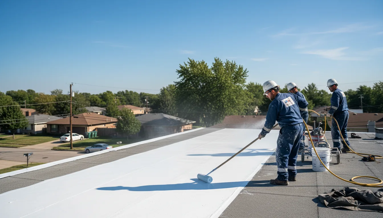 Commercial roof coating in Parkersburg, IA near me